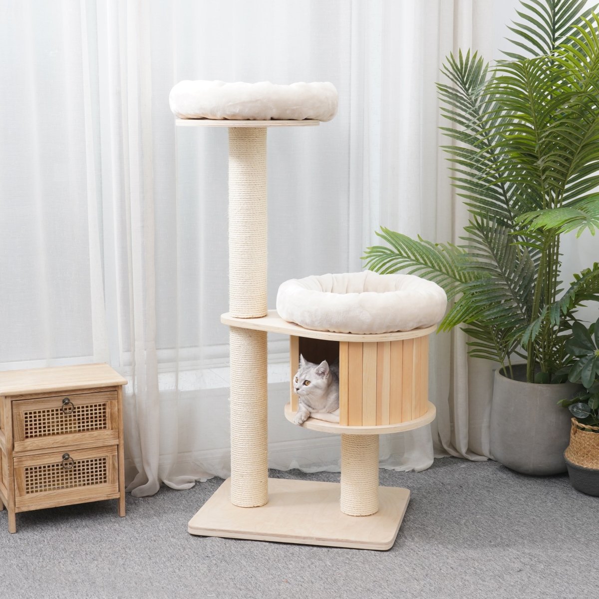 Ollie 130 cm - Plywood Cat Tree - AGILE