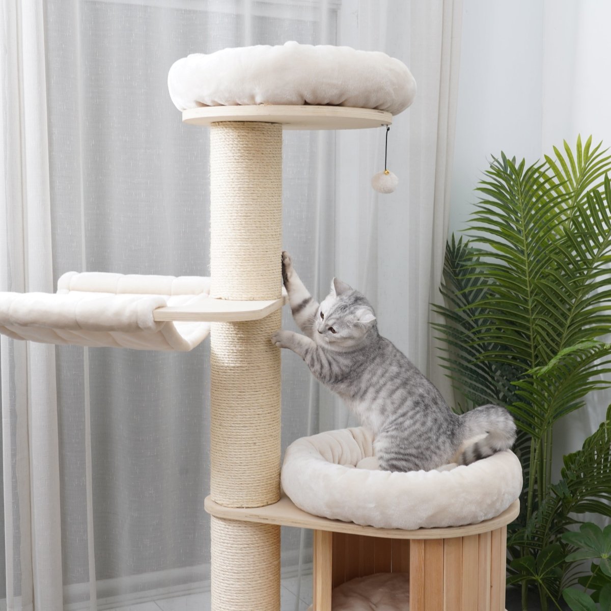 Ollie 175 cm - Plywood Cat Tree - AGILE