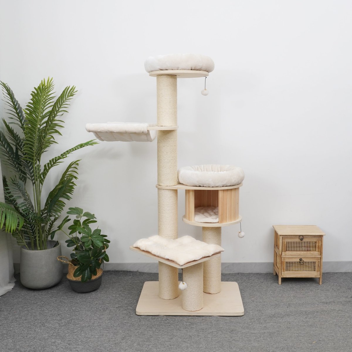 Ollie 175 cm - Plywood Cat Tree - AGILE