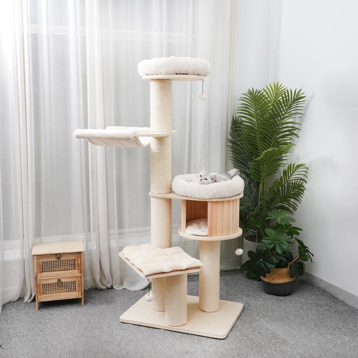 Ollie 175 cm - Plywood Cat Tree - AGILE