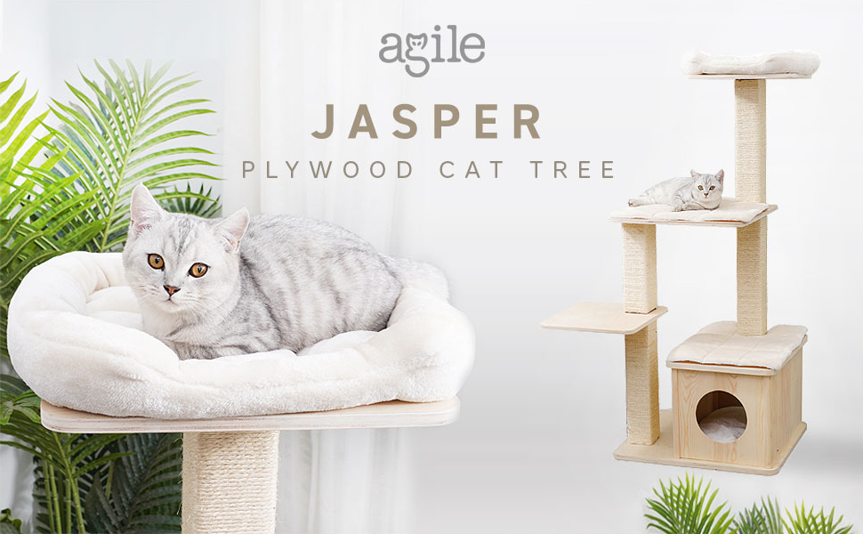 Jasper - Plywood Cat Tree