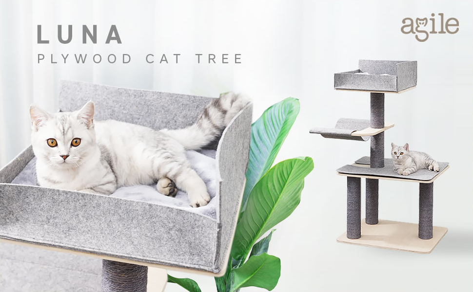 Luna - Plywood Cat Tree