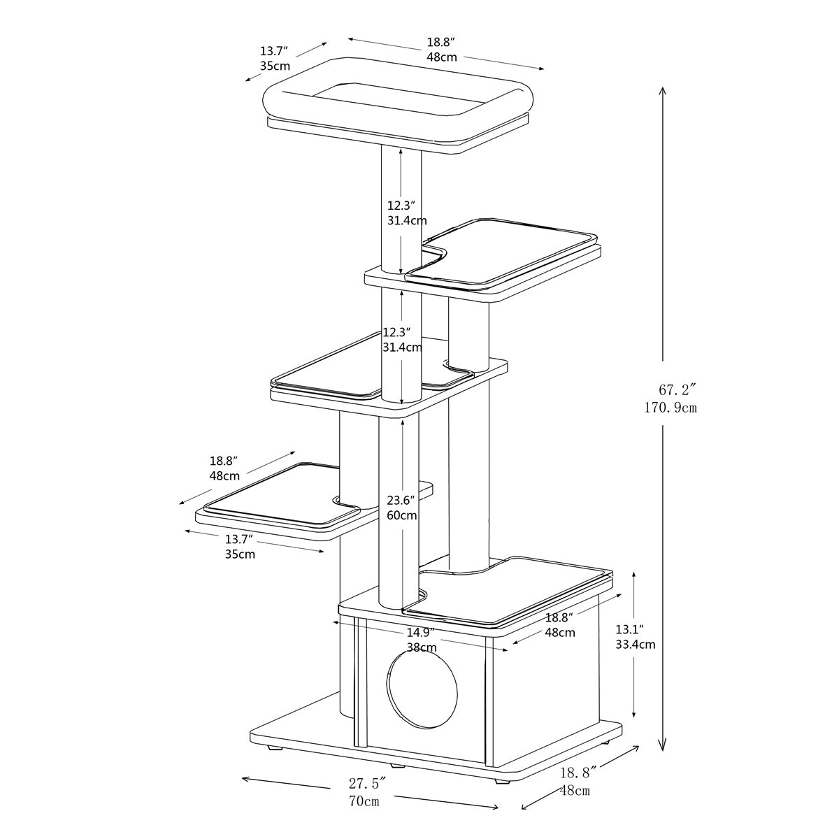 Go swing pet club 72 cat tree assembly instructions